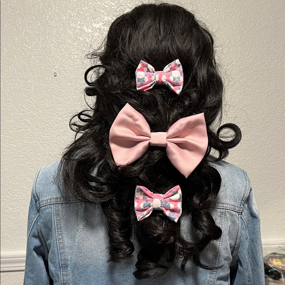 Hairbow Bundle Lot Coquette Kawaii Cottagecore Preppy Academia Fabric Bow Fabric